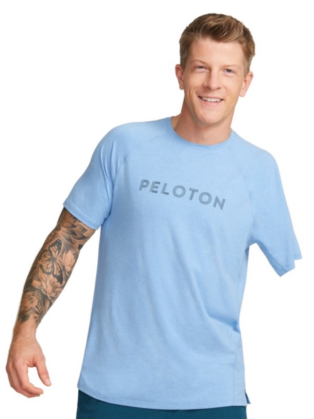 Peloton Dreamblend Short Sleeve T Shirt Tee Crew Neck Blue Men’s XS